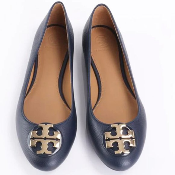 Tory Burch Claire Ballet Flat in Bright Navy - Picture 2 of 11